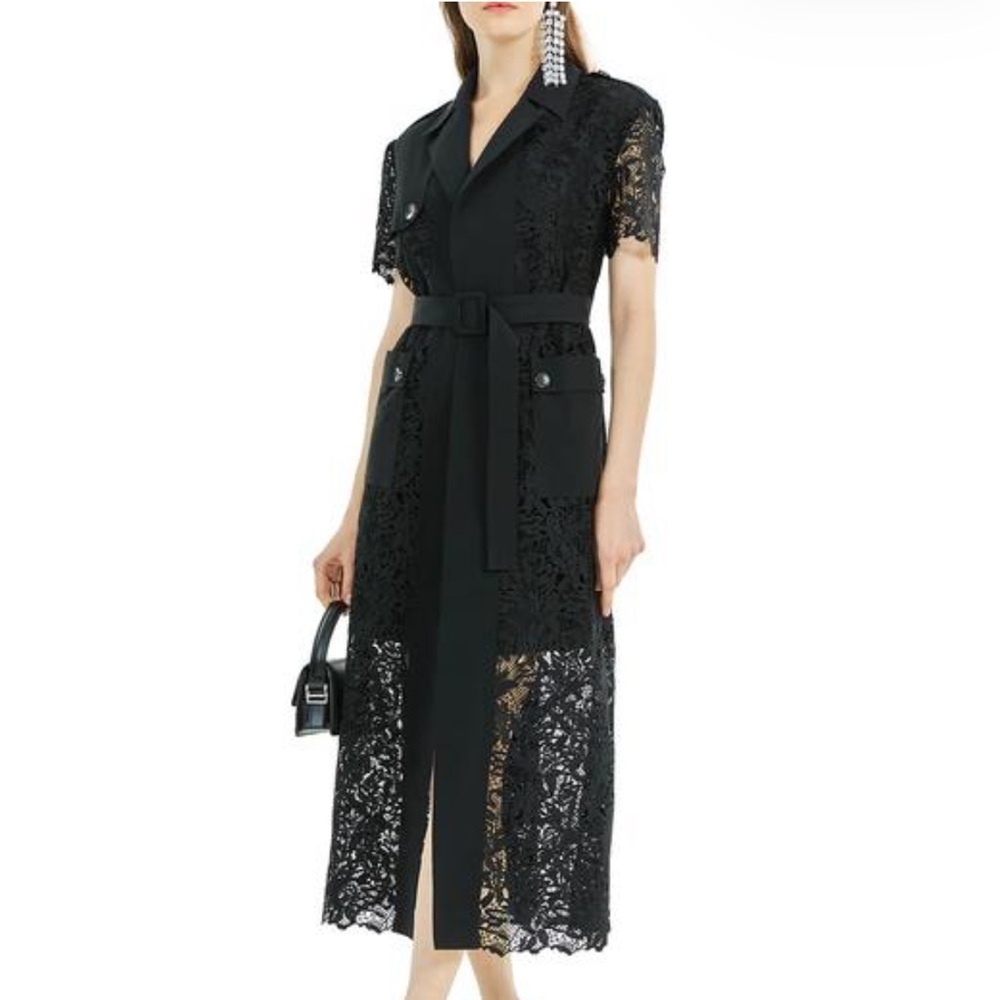 Rich Radi Q's Black Lace Maxi Dress